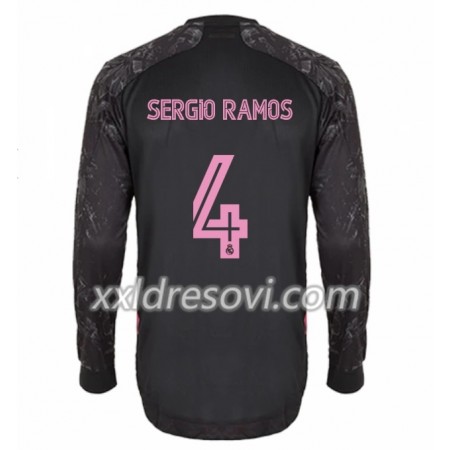 Real Madrid Sergio Ramos 4 Treći Nogometni Dres 2020-2021 Dugim Rukavima